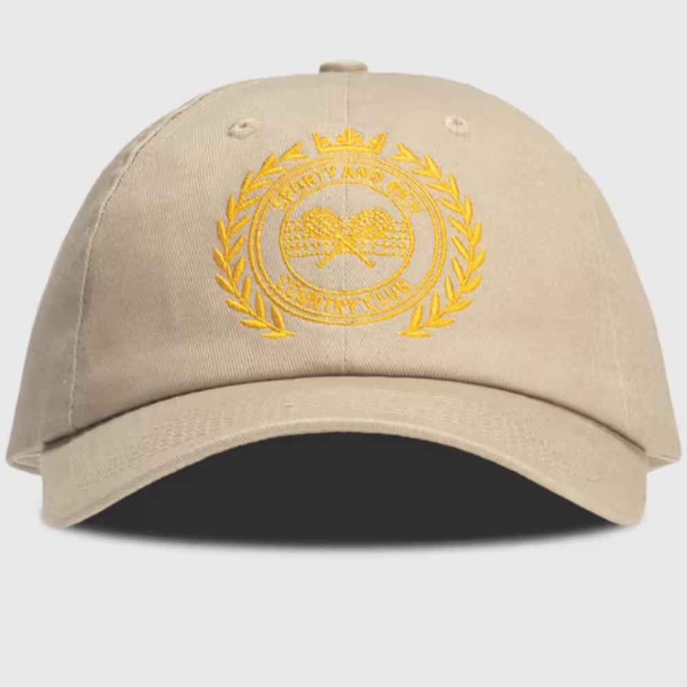 Sporty &Rich - NY Country Club Hat - Elephant (Tan Baseball Cap)